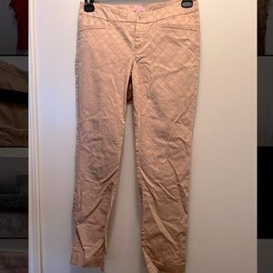 Peach Patterned Pants